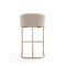 Manhattan Comfort Louvre Barstool in Cream and Titanium Gold (Set of 3) 3-BS016-CR - alternate 6